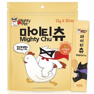 마이티펫 고양이 짜먹는 스틱 간식 30p, 치킨맛, 360g, 1팩