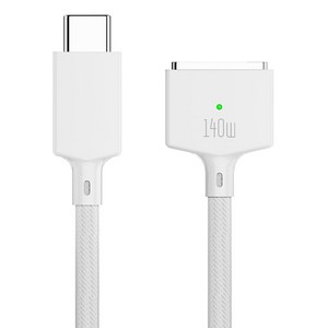 컴스 USB C타입 to 맥세이프3 전원 케이블 140W JA257, 1개, 2m