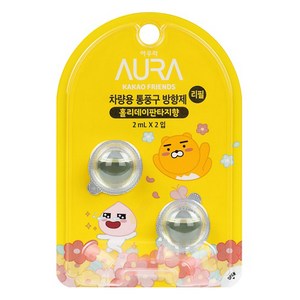 AURA 차량용 통풍구 방향제 리필, 1개, 홀리데이판타지향