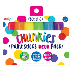 울리 청키 페인트 스틱 네온 chunkies paint sticks, 1세트, 6색