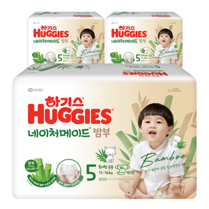 하기스 네이처메이드 밴드형 기저귀, 5단계, 102매