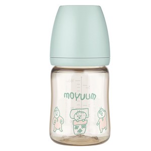 모윰 PPSU 올인원 오구오구 에디션 젖병 젖꼭지 1단계, 민트, 170ml, 1개