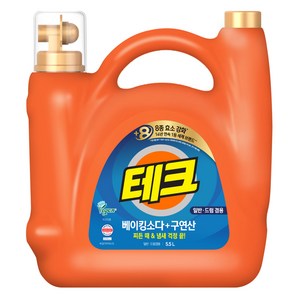 테크 베이킹소다 + 구연산 일반드럼 액체세제, 5.5L, 1개