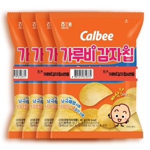 가루비 감자칩 오리지널, 40g, 4개