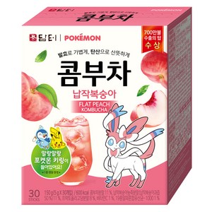 담터 포켓몬 콤부차 납작복숭아, 5g, 30개입, 1개