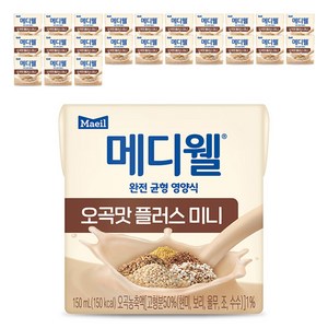 메디웰 오곡맛 플러스 미니 영양식, 150ml, 24개