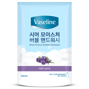 애경바세린 시어 모이스처 버블 핸드워시 라벤더향 리필, 450ml, 1개