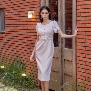 쥴리앤칼라 24 HS Secret Garden Tuliop Tweed Dress