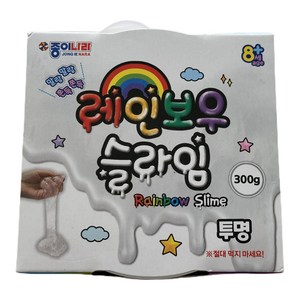 종이나라 레인보우 슬라임, 투명, 300g, 1개