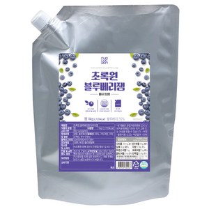 초록원 블루베리잼 파우치형, 1kg, 1개