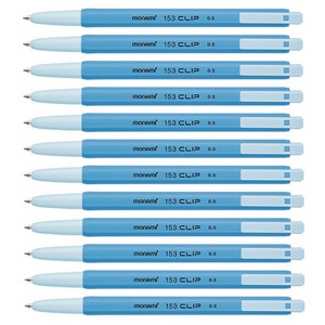 모나미 153 클립 0.5mm, 청색, 12개