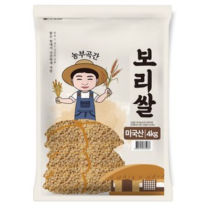 농부곡간 미국산 보리쌀, 4kg, 1개