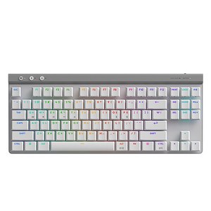 로지텍 G515 LIGHTSPEED TKL 무선 게이밍 키보드, 화이트, 920-012577, 적축