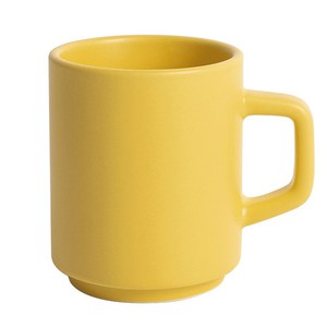 벤자민 무광 파스텔 컬러 레고 스택 머그 330ml, 바나나, 1개