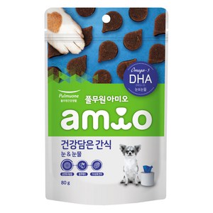 아미오 강아지 건강담은 트릿 눈 & 눈물, DHA, 80g, 1개