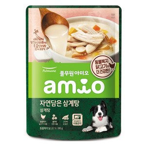 풀무원아미오 강아지 RRP 자연담은 삼계탕, 닭, 80g, 1개