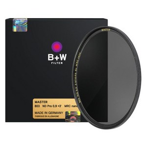 슈나이더크로이츠나흐 B+W ND 8X Master 82mm 카메라 렌즈 필터, 1개