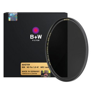 슈나이더크로이츠나흐 B+W ND 64X Master 82mm 카메라 렌즈 필터, 1개