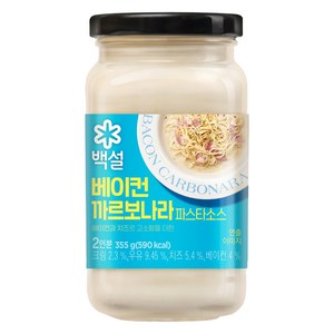 백설 베이컨 까르보나라 파스타 소스, 355g, 1개