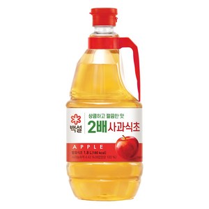 백설 2배 사과식초, 1.8L, 1개