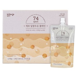 킬로리 제로달콩 두유 플레인, 1박스, 200ml