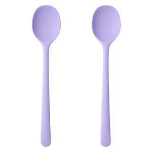 이지실리 실리콘 조리도구 볶음요리스푼, 퍼플, 2개