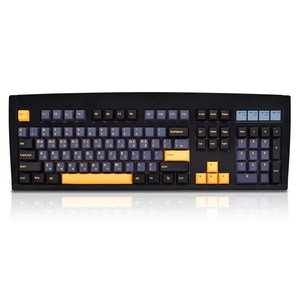 큐센 DT35 104 PBT 풀윤활 가스켓 유무선 기계식 키보드, 블랙, QSENN DT35 104 PBT, 오테뮤단풍