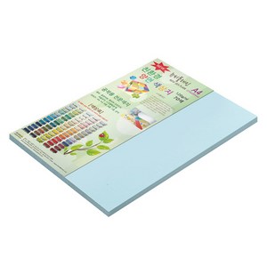 종이문화 양면색상지 120g No 15 하늘색, 40개