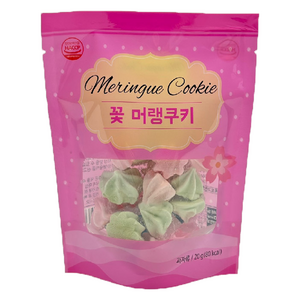 마늘빵집 꽃 머랭쿠키, 20g, 1개