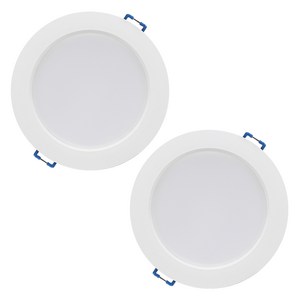 LED 플리커프리 다운라이트 12cm 9W, 주백색, 2개