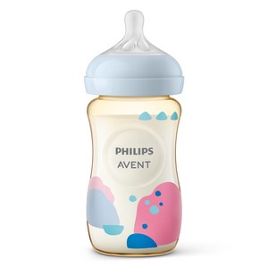 필립스아벤트 아기편한 PPSU 젖병 SCY943/01, 핑크 + 블루, 260ml, 1개