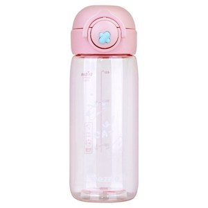 위즐 트라이탄 원터치 물병, 피치핑크, 1개, 480ml