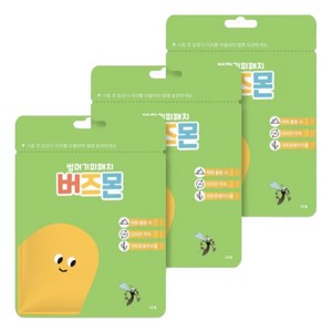 버즈몬 유아용 썸머 날벌레 기피패치 18p, 3개