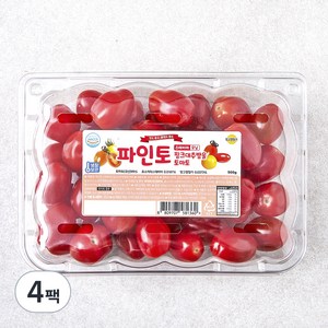 파인토 스테비아 핑크 대추방울 토마토, 500g, 4팩