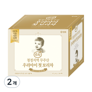 순작 청정지역 무주산 우리아이 첫 보리차 24p, 보리맛, 192g, 2개, 24개