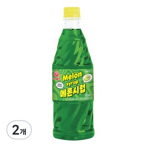 오뚜기 메론시럽, 1kg, 2개