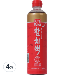 한라 참치액, 900ml, 4개