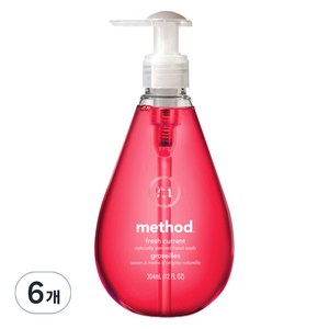 메소드 고보습 핸드워시 후레쉬 커런트, 354ml, 6개