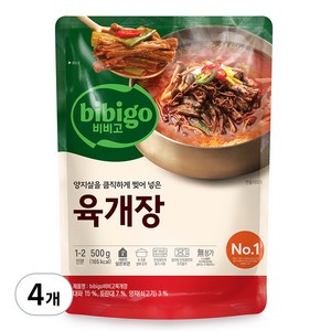 비비고 육개장, 500g, 4개