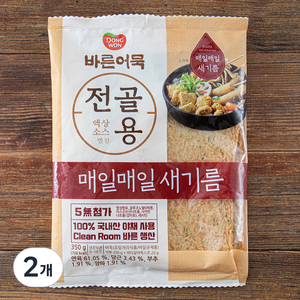 동원 바른어묵 전골용, 350g, 2개