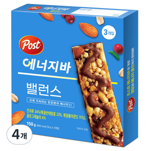 포스트 에너지바 밸런스 3p, 50g, 12개