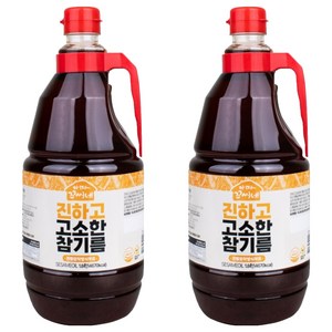 우영 아따꼬시네 진하고 고소한 참기름, 2개, 1.8L