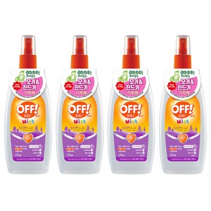 OFF 미스트액 모기기피제, 177ml, 4개