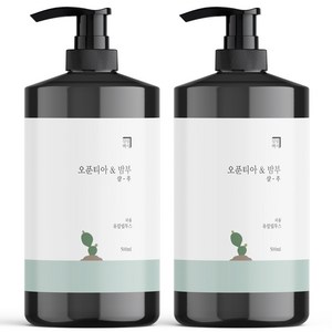 살림백서 오푼티아 앤 밤부 퍼퓸 샴푸 유칼립투스향, 500ml, 2개