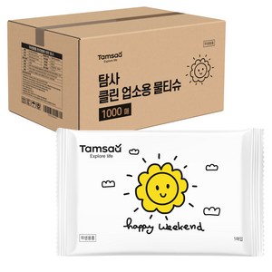 탐사 클린 업소용 물티슈, 1세트, 1000매, 35g