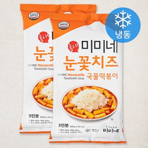 미미네 눈꽃치즈 국물떡볶이 (냉동), 620g, 2봉