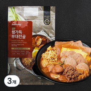 프레시지 더큰 햄가득 부대전골 밀키트 2인분, 868g, 3개