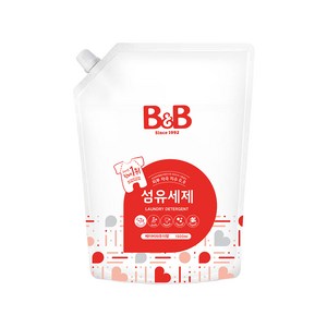 비앤비 섬유 유아 세제 리필, 1.5L, 1개