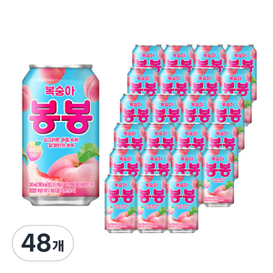 복숭아 봉봉, 340ml, 48개