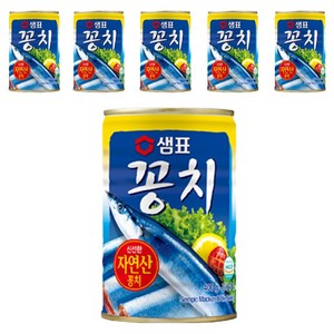 샘표 꽁치 통조림, 400g, 6개